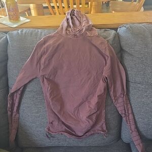 We The Free Dusty Mauve Hooded Lightweight Pullover